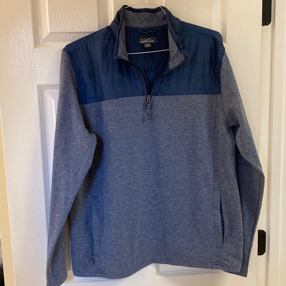 Men’s Eddie Bauer Lg quarter zip - Blue